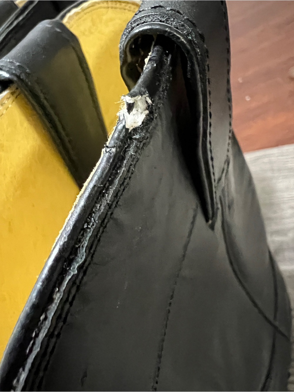 Justin Roper Boots Black Leather Western Boots 3133 - SZ 9B - Picture 6 of 13